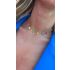 DANGLING ENAMEL HEARTS CHOKER