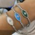 SILVER EYE OF LOVE BRACELET