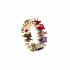 PEAR RAINBOW RING