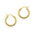 TWISTED HOOP EARRING