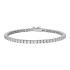 WHITE TENNIS BRACELET-3 mm
