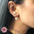 DANGLING HEART EARRING