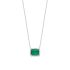 RECTANGLE EMERALD NECKLACE