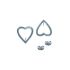 CURVED HEART EARRING