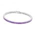 PURPLE AMETHYST TENNIS BRACELET-3MM