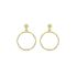 ROUND BAGUETTE EARRING