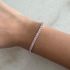 ROSE QUARTZ PINK TENNIS BRACELET-3MM