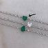 GREEN HEART TENNIS BRACELET