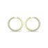 LARGE WHITE HOOP EARRING