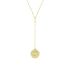 EYE COIN LARIAT NECKLACE