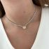 YELLOW HEART TENNIS NECKLACE