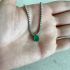 GREEN PEAR TENNIS NECKLACE