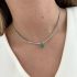 GREEN PEAR TENNIS NECKLACE
