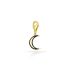 MINI BLACK ENAMEL MOON CHARM