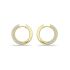 WHITE HOOP EARRING