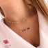 WHITE ROUND DANGLING NECKLACE