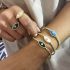 GOLD EYE OF LOVE BRACELET