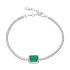 RECTANGLE EMERALD TENNIS BRACELET