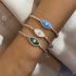 SILVER EYE OF LOVE BRACELET