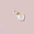 MOTHER OF PEARL HEART CHARM