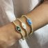 GOLD EYE OF LOVE BRACELET