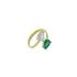 WHITE AND GREEN PEAR RING