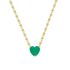 GREEN EMERALD HEART NECKLACE