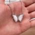 MOTHER OF PEARL BUTTERFLY NECKLACE