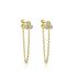 FLOWER CHAIN EARRING