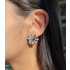 MARQUISE CURVED EARRING