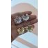 MARQUISE CURVED EARRING