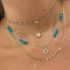 ENAMEL BEAD CHAIN NECKLACE