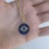 NAVY BLUE EYE NECKLACE