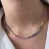 RAINBOW TENNIS NECKLACE SILVER 2MM