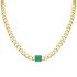 CURB LINK CHOKER WITH GREEN SQUARE