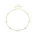 WHITE ENAMEL HEARTS CHOKER