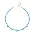 FIVE EYES BLUE BEADED NECKLACE
