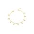 DANGLING TRIANGLE STONES ANKLET