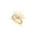 PINK ENAMEL EYE RING