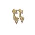 TRIANGLES EAR JACKET EARRING
