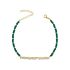 GREEN BEADED ANKLET