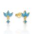 TURQUOISE LOTUS EARRING