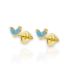 TURQUOISE MARQUISE STUD EARRING