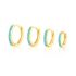 TURQUOISE HOOP EARRING