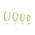 TURQUOISE HOOP EARRING