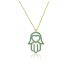 TURQUOISE HAMSA NECKLACE