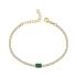 SINGLE EMERALD CUT TENNIS BRACELET