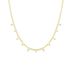 HERRINGBONE CHAIN CHOKER WITH STONES