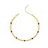 HERRINGBONE CHAIN ANKLET WITH HEARTS