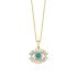 BLUE BAGUETTE EYE NECKLACE
